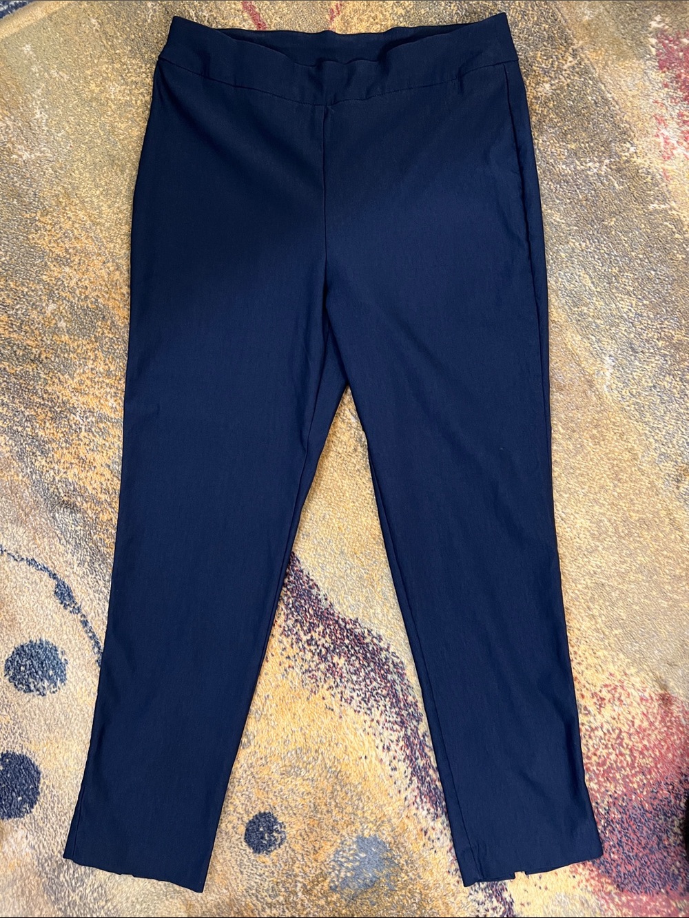 Chico’s navy pull on pants Sz 1R (8R)